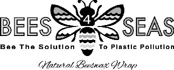 BEES 4 SEAS BEE THE SOLUTION TO PLASTICPOLLUTION NATURAL BEESWAX WRAP