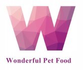 W WONDERFUL PET FOOD