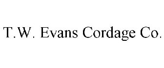 T.W. EVANS CORDAGE CO.