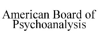 AMERICAN BOARD OF PSYCHOANALYSIS