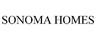 SONOMA HOMES