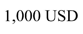 1,000 USD
