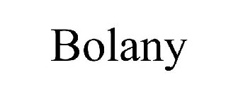 BOLANY