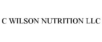 C WILSON NUTRITION LLC