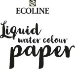 TALENS ECOLINE LIQUID WATER COLOUR PAPER