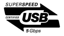 SUPERSPEED CERTIFIED USB 5 GBPS