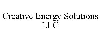 CREATIVE ENERGY SOLUTIONS LLC