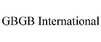 GBGB INTERNATIONAL