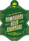 CBD HEMP OIL HEMPSTEAD GOLD EXTRACTS USA GROWN AND HARVESTED