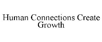 HUMAN CONNECTIONS CREATE GROWTH