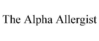 THE ALPHA ALLERGIST