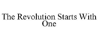THE REVOLUTION STARTS WITH ONE