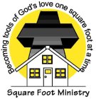 BECOMING TOOLS OF GOD'S LOVE ONE SQUARE FOOT AT A TIME SQUARE FOOT MINISTRY