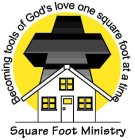 BECOMING TOOLS OF GOD'S LOVE ONE SQUAREFOOT AT A TIME SQUARE FOOT MINISTRY