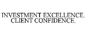 INVESTMENT EXCELLENCE. CLIENT CONFIDENCE.