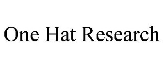 ONE HAT RESEARCH