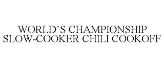 WORLD'S CHAMPIONSHIP SLOW-COOKER CHILI COOKOFF