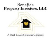 BONAFIDE PROPERTY INVESTORS, LLC A REAL ESTATE SOLUTIONS COMPANY