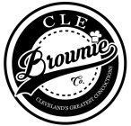 CLE BROWNIE CO. CLEVELAND'S GREATEST CONCOCTIONS