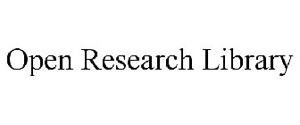 OPEN RESEARCH LIBRARY