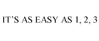 IT'S AS EASY AS 1, 2, 3