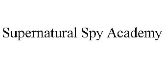 SUPERNATURAL SPY ACADEMY