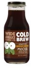 WIDE AWAKE COFFEE CO., COLD BREW, UNSWEETENED COFFEE DRINK, MOCHA,