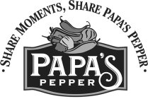 PAPA'S PEPPER SHARE MOMENTS, SHARE PAPA'S PEPPER