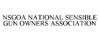 NSGOA NATIONAL SENSIBLE GUN OWNERS ASSOCIATION