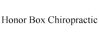 HONOR BOX CHIROPRACTIC