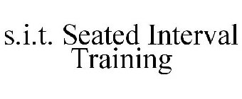 S.I.T. SEATED INTERVAL TRAINING