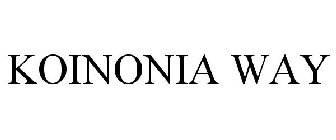 KOINONIA WAY