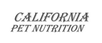 CALIFORNIA PET NUTRITION