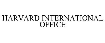 HARVARD INTERNATIONAL OFFICE