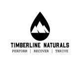 TIMBERLINE NATURALS PERFORM RECOVER THRIVE