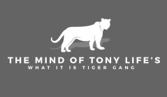 THE MIND OF TONY LIFE'S WHAT IT IS TIGER GANG