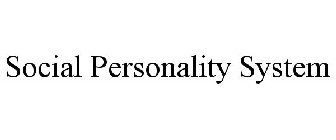SOCIAL PERSONALITY SYSTEM