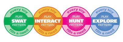 EVERY TOY FILLS A NEED PLAY SWAT PATTERN EVERY TOY FILLS A NEED PLAY INTERACT PATTERN EVERY TOY FILLS A NEED PLAY HUNT PATTERN EVERY TOY FILLS A NEED PLAY EXPLORE PATTERN