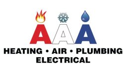 AAA HEATING · AIR · PLUMBING ELECTRICAL