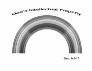 GOD'S INTELLECTUAL PROPERTY GEN. 9:9-15