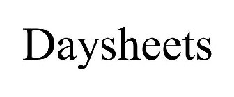 DAYSHEETS