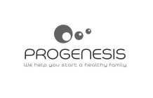 PROGENESIS WE HELP YOU START A HEALTHY FAMILY