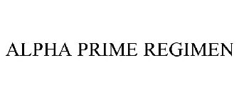 ALPHA PRIME REGIMEN
