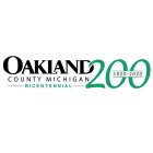 OAKLAND COUNTY MICHIGAN BICENTENNIAL 200 1820-2020