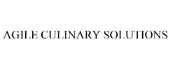 AGILE CULINARY SOLUTIONS