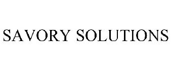 SAVORY SOLUTIONS