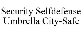 SECURITY SELFDEFENSE UMBRELLA CITY-SAFE