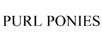 PURL PONIES