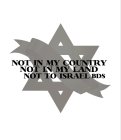 NOT IN MY COUNTRY NOT IN MY LAND NOT TOISRAEL BDS