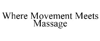 WHERE MOVEMENT MEETS MASSAGE